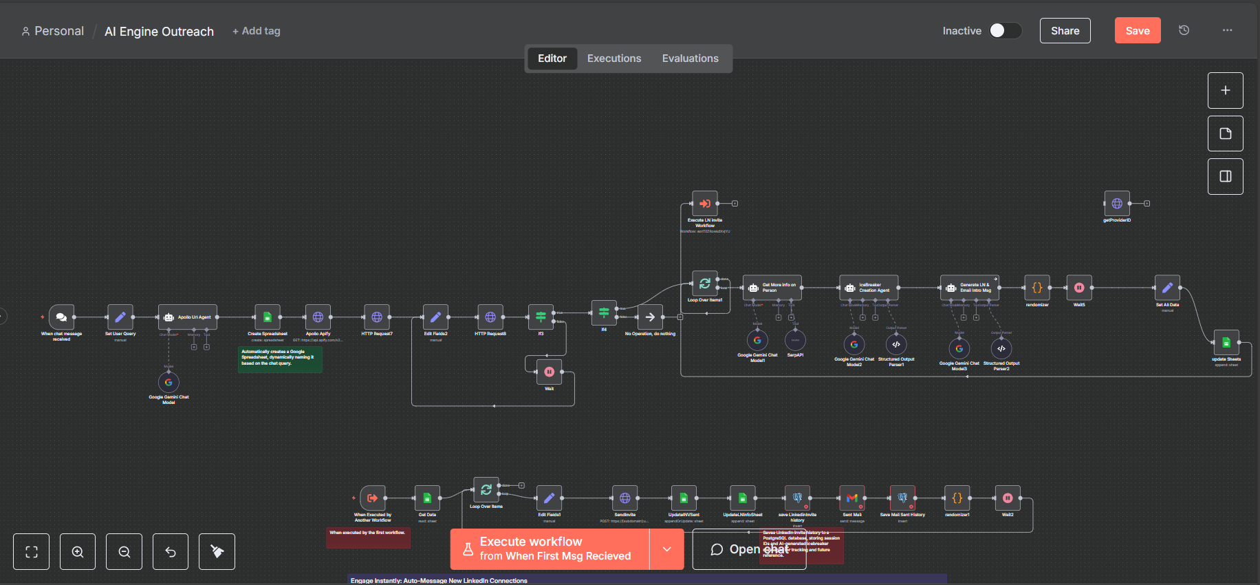 AI Outreach Engine screenshot